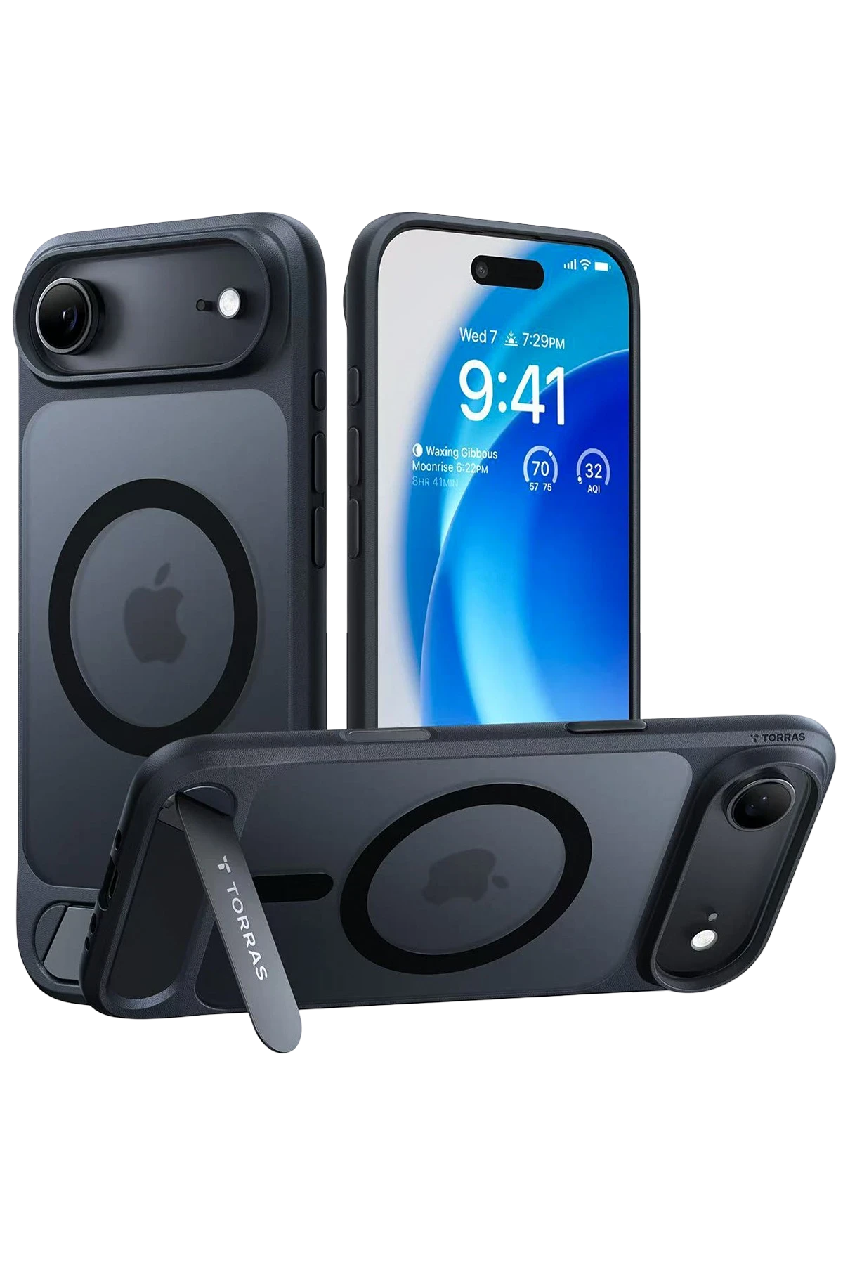 Torras iPhone 17 Air P Stand Serisi Magsafe Telefon Kılıfı Torras iPhone 17 Air P Stand Serisi Magsafe Telefon Kılıfı